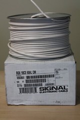 500 ft. 18 RG6 Dual Shield CU CATV CM/CL2 Coaxial Cable USA Coleman color-White