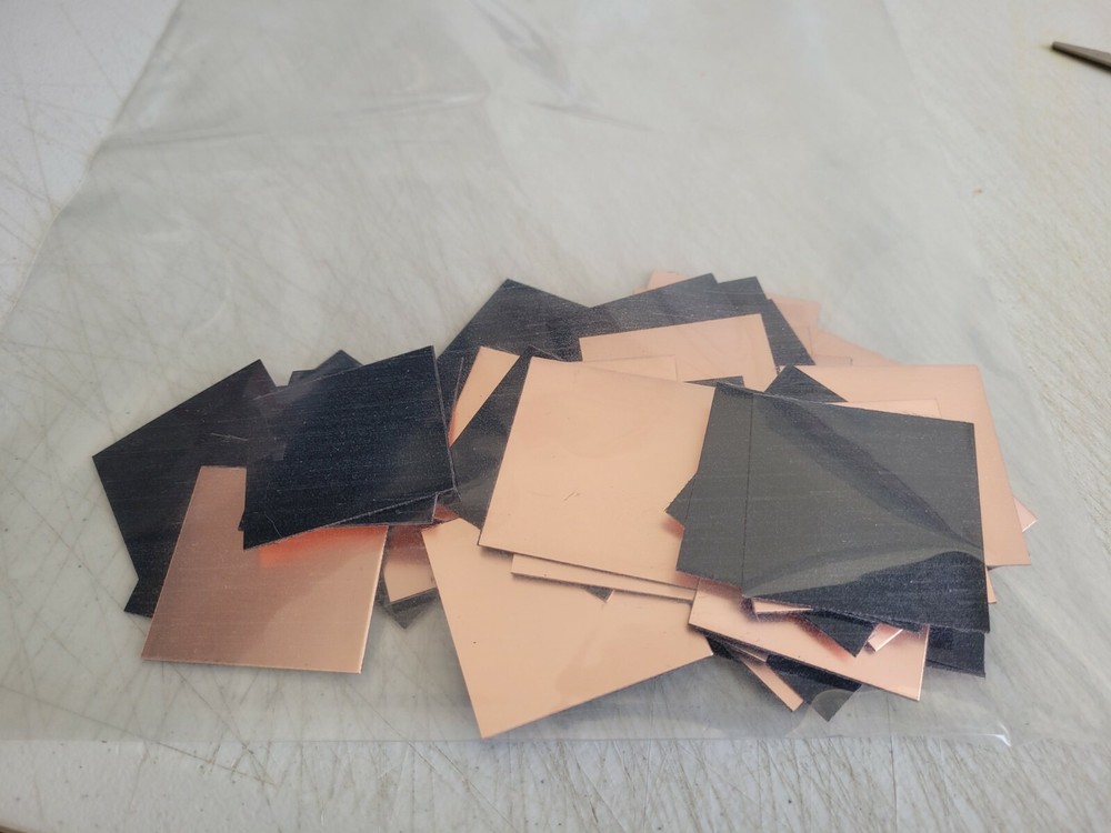 48 pcs BLACK Single Sided Copper Clad Circuit Board Laminate FR-4 .030. 2 oz.