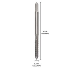 4PCS M3 x 0.5mm HSS Metric Tap Set Straight Flute