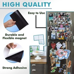 Strong Flexible Self Adhesive Magnetic Sheet 5×7 Photo Magnet Sheets 20 Mil 5PK
