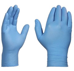 Case of AMMEX Blue Nitrile Disposable Exam Gloves 3 Mil Latex Free MEDIUM