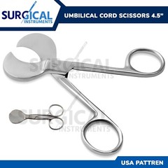 German Grade Umbilical Cord Cutter (Cord Scissors) 115mm Straight Gynecology