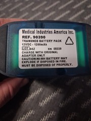 Medical Industries America Inc. Ref. 90390 Transneb Battery Pack