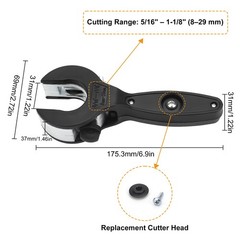 Ratcheting Tubing Cutter Tool Copper PVC Pipe Ratchet Tube 8-29mm Tube Cutter