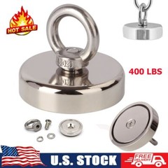 400LB N52 Fishing Magnet Super Strong Neodymium Pull Force Treasure Hunt Salvage
