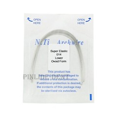 Dental Orthodonic Niti Round Arch Wire Super Elastic Ovoid Form 014 Upper/Lower
