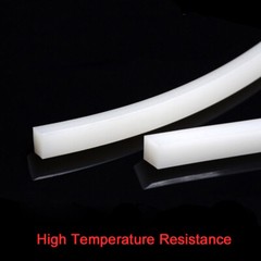 Sealed White Silicone Strips Solid Rubber Various Sizes For Food Electronics