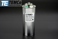 TEMCo 60/7.5 MFD uF Dual Run Capacitor 370 440 vac Volts AC Motor HVAC 60+7.5
