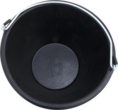 Little Giant Pail Heavy Duty Black Rubber Bucket For Livestock 10 Quart – 2 Pack