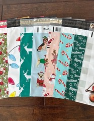 20 Pack – 10×13” Beautiful All Christmas Mix Poly Mailers