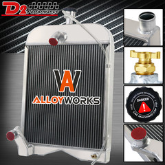 3 Row Aluminum Radiator For Ford 8N 9N 2N Models 8N8005 86551430 Tractors