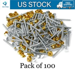 Pack of 100 For Peterbilt 379 Hucks & Collars – 3/16″ New Medium Flange Collars