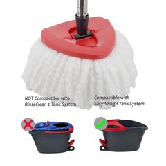 3 Pack Microfiber Mop Replacement Heads Spin Mop Refills Easy Cleaning Mop He…
