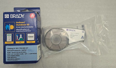 Brady #M21-750-595-WT Black on White Vinyl Label 0.75″x21′ BMP21 Series