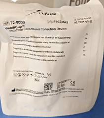 TWO DeRoyal ® UmbiliCup® Umbilical Cord Blood Collection Devices 72-8000