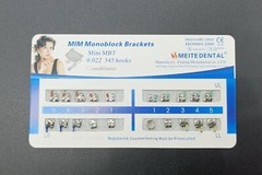 10Set Dental Orthodontic MIM Monoblock Brackets Mini Roth/MBT 022 Slot 345 hooks