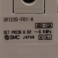 SMC IR1220-F01-A Pneumatic Regulator, 0.02-0.8MPa Set, 1.0MPa Supply, G1/8 Ports