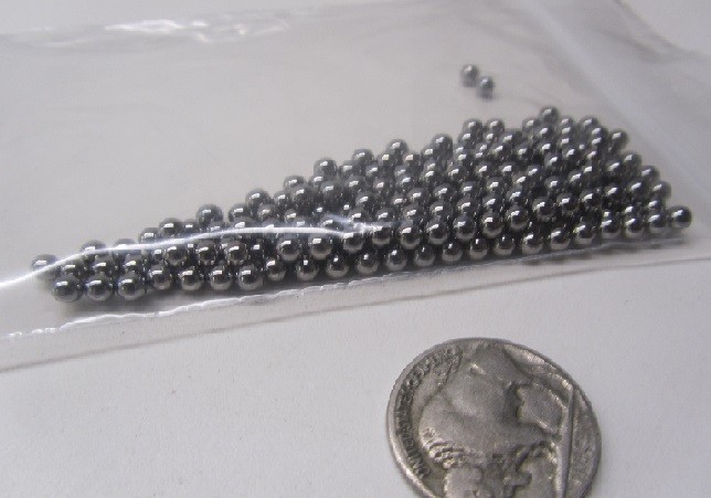 Metric 3.5 mm Dia. +/-.0025 mm, 52100 Alloy Steel Balls, 200 Pcs