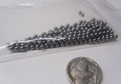 Metric 3.5 mm Dia. +/-.0025 mm, 52100 Alloy Steel Balls, 200 Pcs
