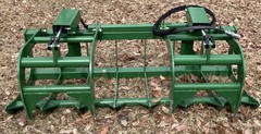Heavy Duty 78″ Root Grapple for John Deere Tractor-Dual Cylinder Brush Grapple