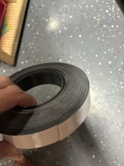 Commercial Grade Magnetic Dry Erase Whiteboard Strip Roll 1” Wide Partial Roll