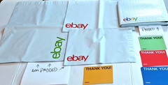 eBay Shipping Supply Kit 30 Padded /POLY MAILER ENVELOPES 30 Thank Yous 60 Total