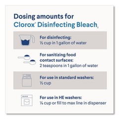 Clorox 32260 43 oz. Bottle Concentrated Regular Disinfecting Bleach (6/CT) New