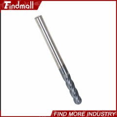 5 PCS 1/8″ 4 Flute 1-1/2″ Overall Length Ball Nose Carbide End Mill