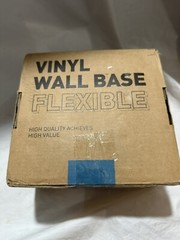 Vinyl Wall Base Baseboard Molding Trim 4″x 20FT Flexible Self Adhesive White