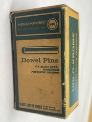 Vintage Holo-Krome 1/2″ x 3/4″ Dowel Pins Black Lustre Finish – Box of 20 (NOS)