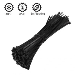 100Pcs 18″ Cable Ties Heavy Duty 50 LBS Ultra Nylon Wrap Wire Zip UV Resistant