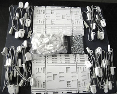 10 of Prewired Retrofit Kit changing 8′ T12 or 8′ T8 Light Strip to 4′ LED Tube