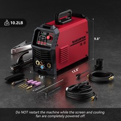 ARCCAPTAIN TIG200P DC Pulse TIG Welder 5 In 1 HF/Lift/Pulse/Spot TIG & Stick LED