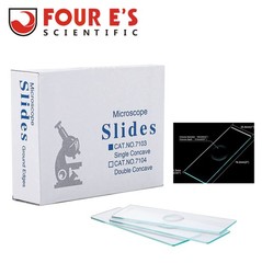 50x Single Concave Microscope Slides Pre-Cleaned Clear Glass Slides 25.4×76.2mm
