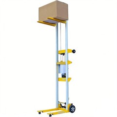 Fixed-Base Lightweight Hand Operated Lift Truck w/Straddle Legs 400lbs Capacity
