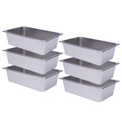 6 Pack Steam Table Pans Full Size 6In Deep Stainless Steel Catering Buffet Pan