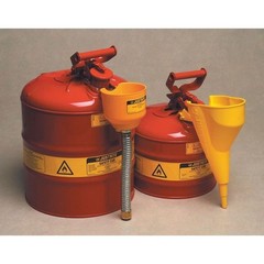 Justrite 11077 Flexible Spout, Steel, Silver, 1 In Dia.
