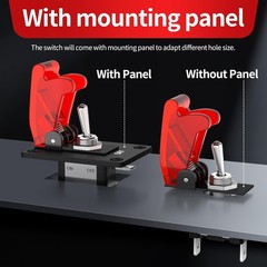 2x Toggle Switch Heavy Duty 12V DC 20A Rocker Switch SPST On/Off 2 Pin for Car