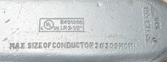 E491006 2 1/2 – 3″ Cover Conduit Body w/ Cover Vol 153.0 Cu In 2 1/2 lb