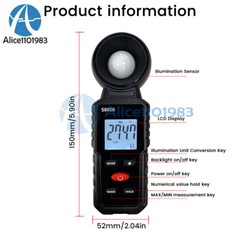 Digital Illuminance Meter Lumen Brightness Tester High Precision Photometer