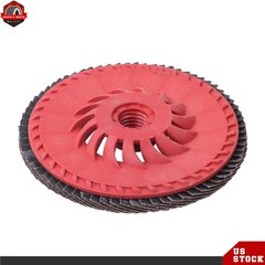 10 Pieces 4-1/2Inch × 7/8Inch 80 Grit T29 Ceramic Flap Sanding Disc 13300 RPM