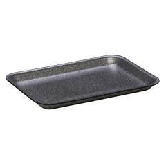 CKF 2S Black Foam Meat Trays – 100 Count | Butcher Grocery Food Packaging