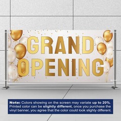 Grand Opening Banner 13 oz Heavy Duty Vinyl Grand Opening Sign – Inaugurations
