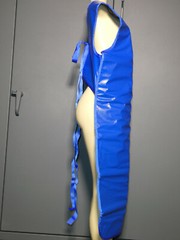 X-Ray Front Protection Apron Size Adult Unisex Large Tie Closure Blue 40 x 24