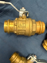LOT {6} 1″ Ball Valves P X P; {4} 1″, {1} 3/4 {1} 1-1/4 Full Port Made in Italy