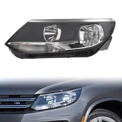 Headlight 2012-2017 Tiguan Left Driver Side Assembly Halogen 5N0941005