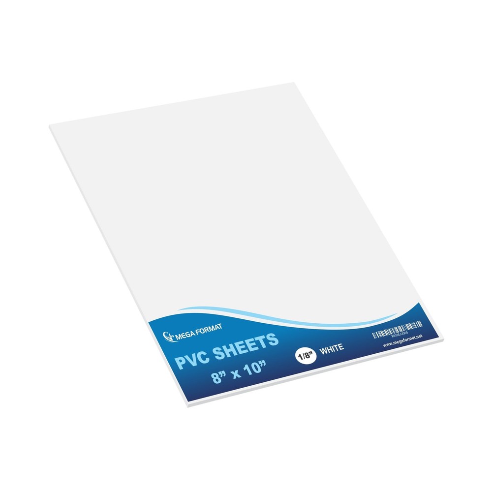 Expanded PVC Plastic Sheets – 10″ X 10″ Rigid White Sheet for Crafts, Signage…