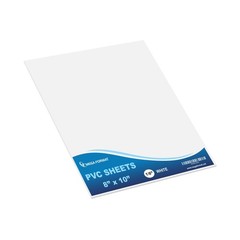 Expanded PVC Plastic Sheets – 10″ X 10″ Rigid White Sheet for Crafts, Signage…