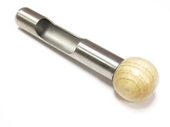 Tube Dehorners Stainless Steel Tube & Wooden Handle 15 cm, Tube Size 19 mm