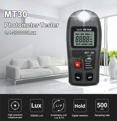 NEW 0~200,000lux Range Light Meter Illuminometer lux/fc Photometer Tester